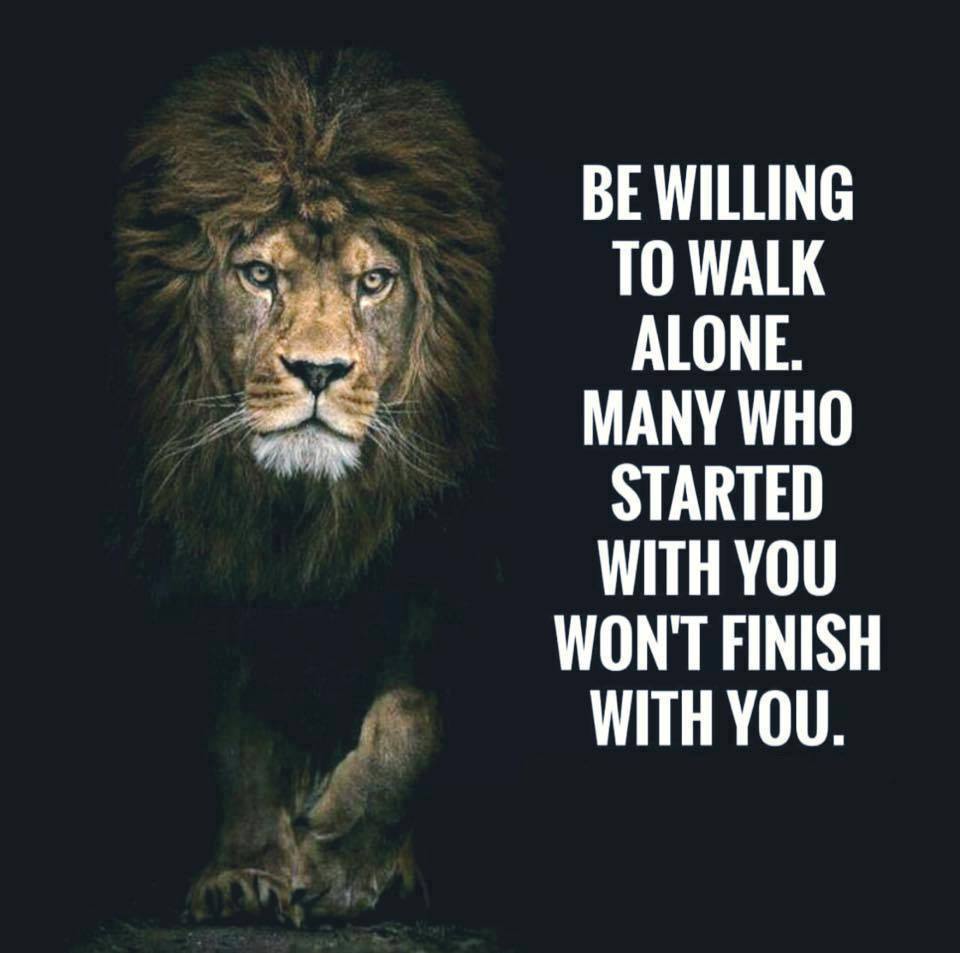 Walk alone